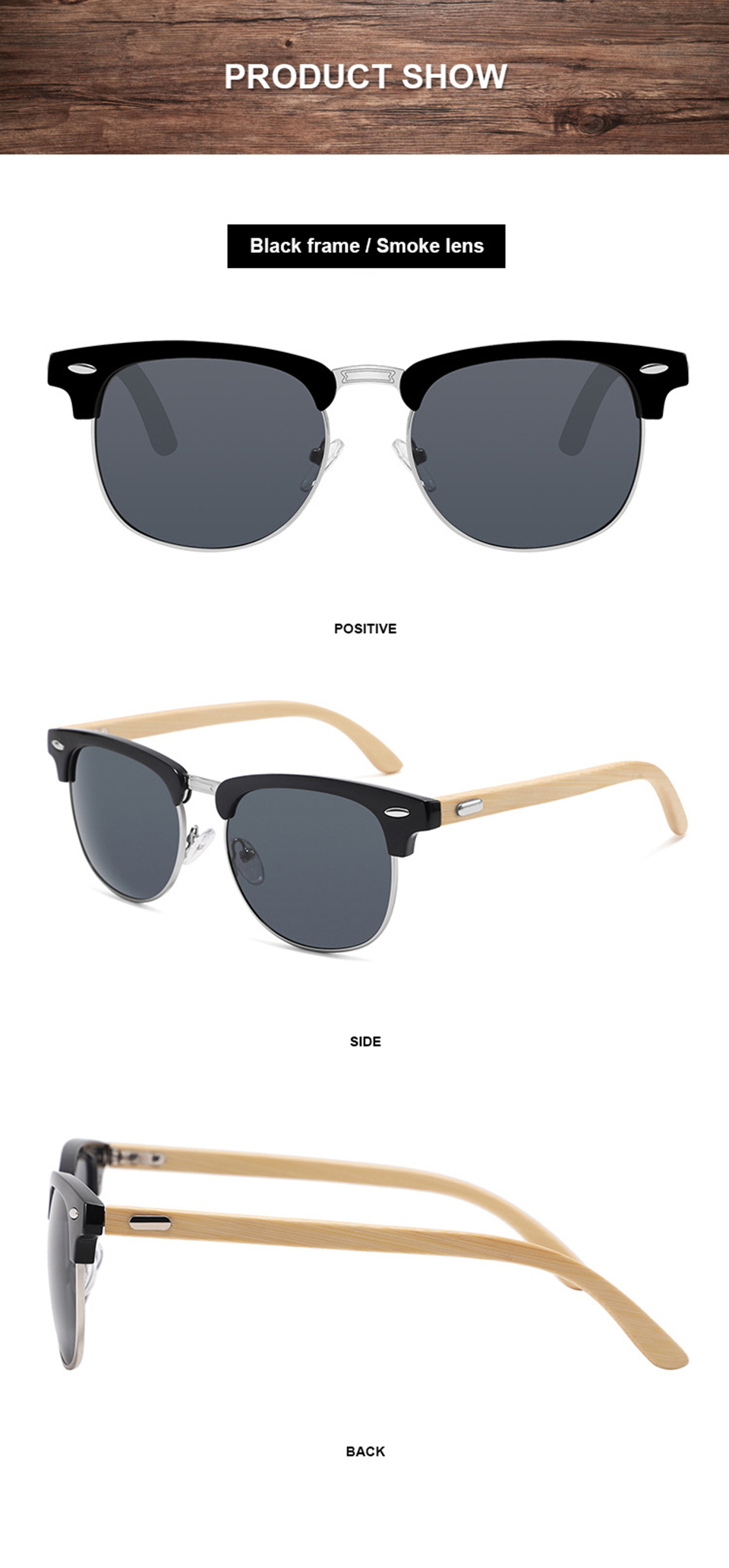 Bamboo Temples Polarized Sunglasses