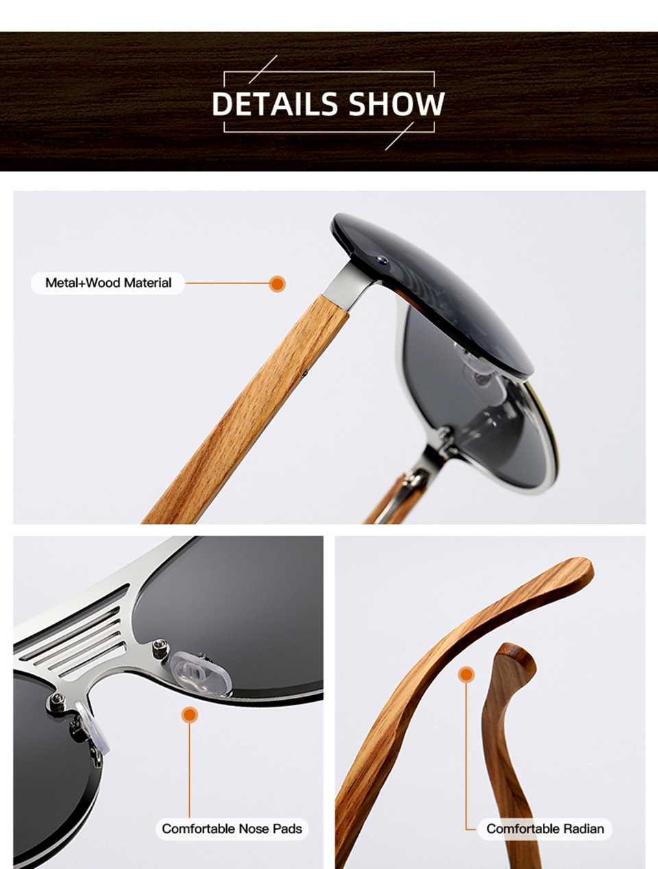 Bamboo Wood Sunglasses