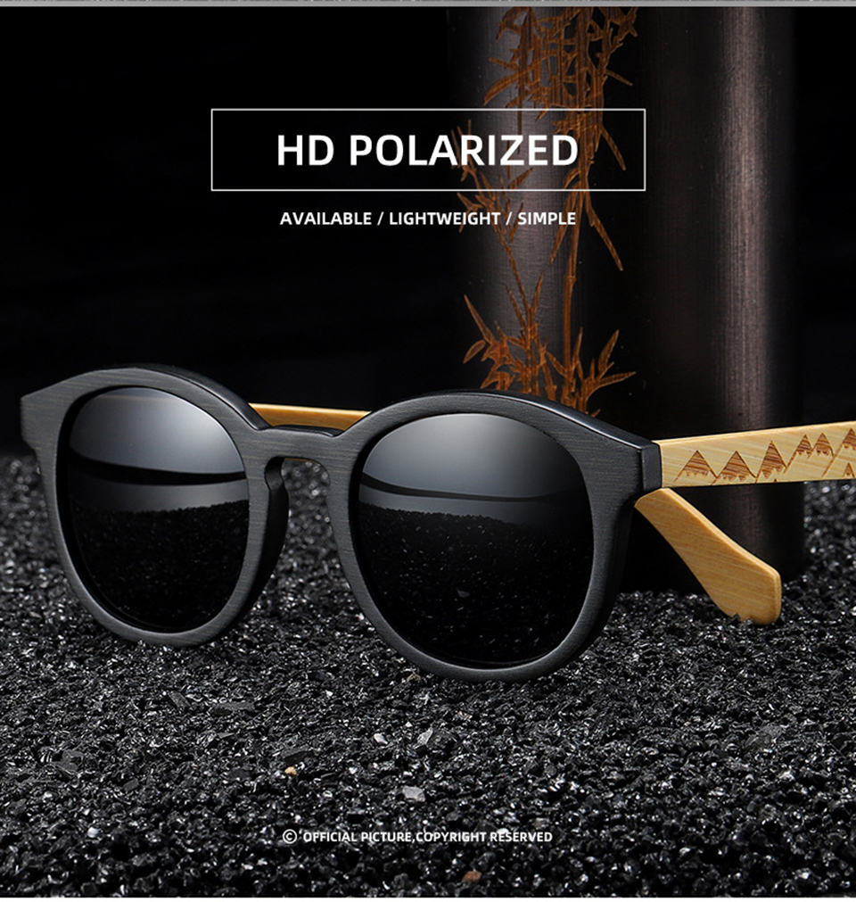 Black Bamboo Sunglasses