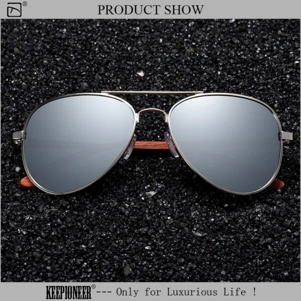 Blue Aviator Sunglasses