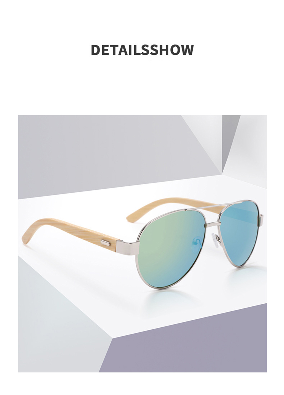 Full Frame Bamboo Sunglasses