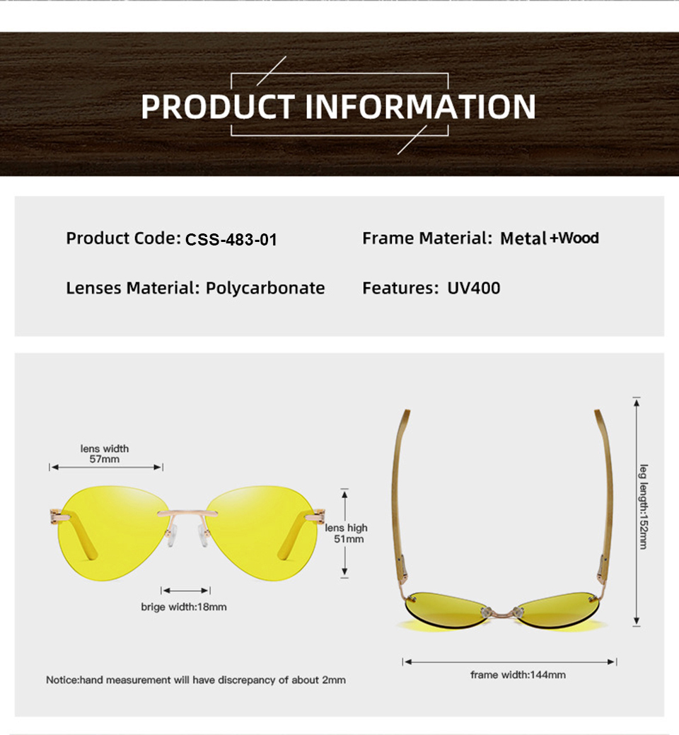 Gold Rimless Glasses