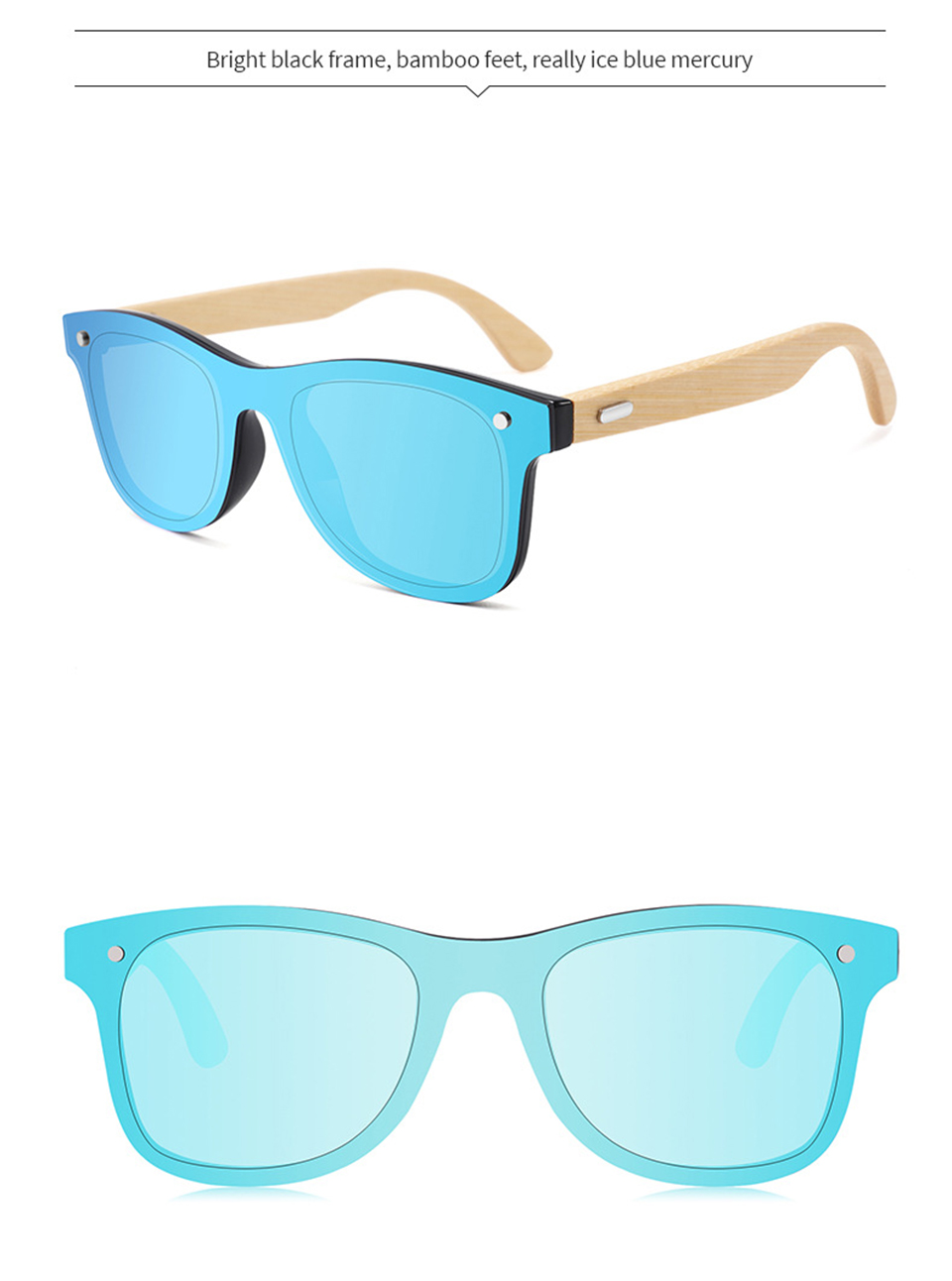 Hand Polished Bamboo Sunglasses