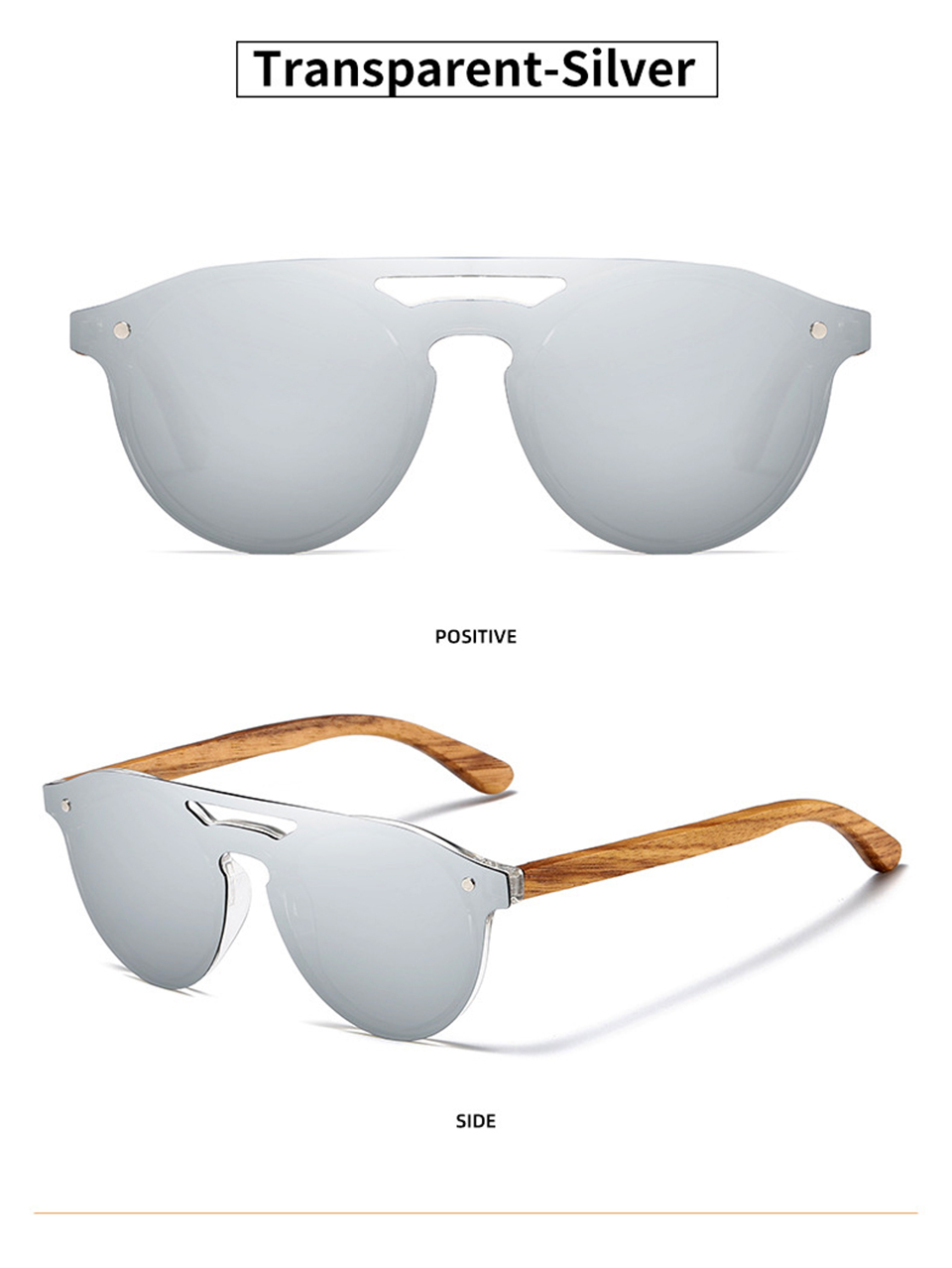 Polarized Rimless Sunglasses Heart Shaped Sunglasses