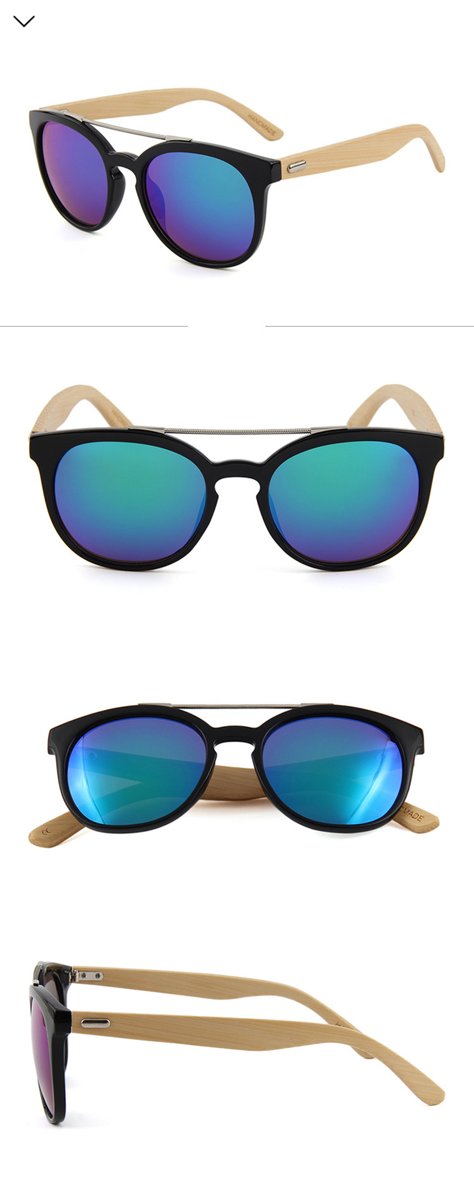 Men Bamboo Sun Glasses