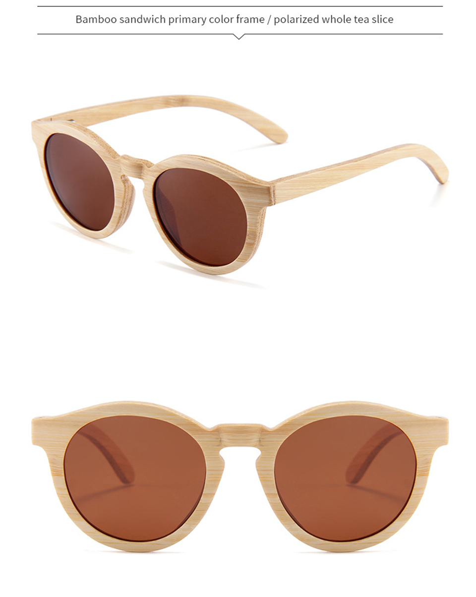 Men Polarized Bamboo Sunglasses