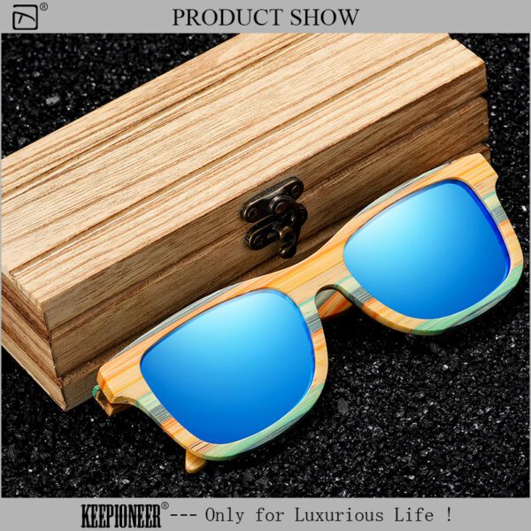 Mens Bamboo Sunglasses