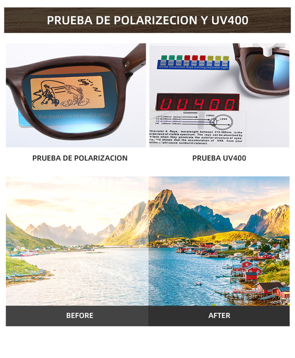 Wooden Sunglasses Mens Blue Light Glasses