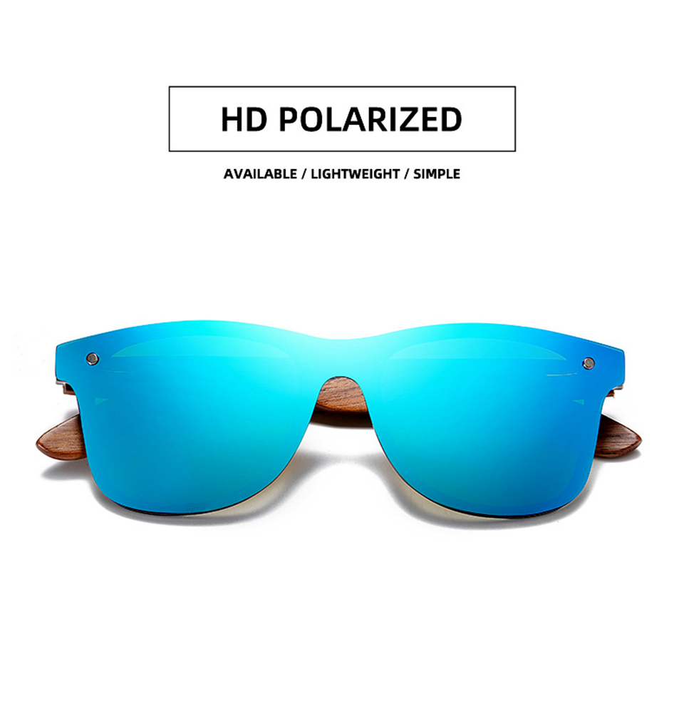 Metal Frame Glasses Round Wood Sunglasses