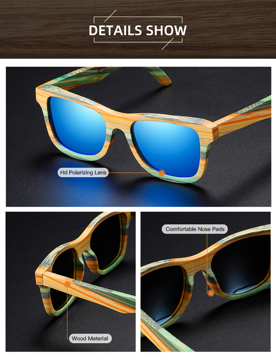 Origem Bamboo Sunglasses