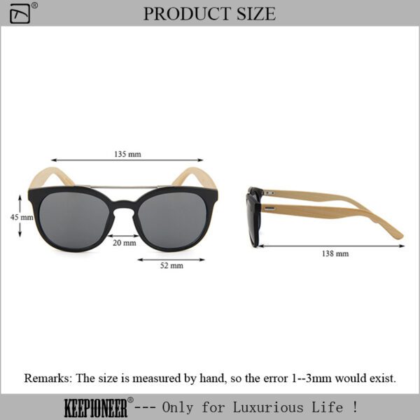 Oversized Bamboo Sunglasses