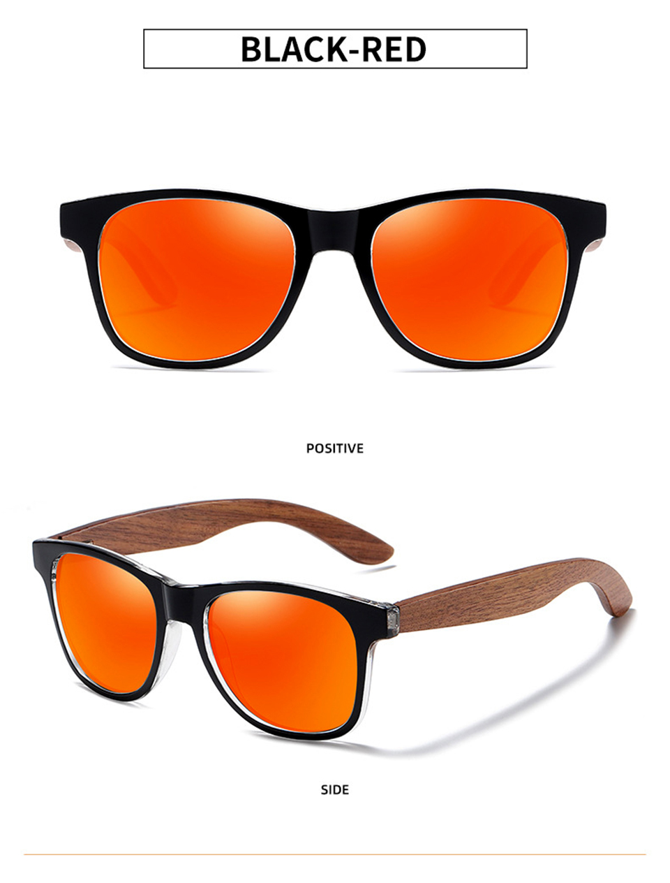 Classic Wooden Sunglasses Pilot Sunglasses