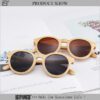 Polarized Bamboo Sunglasses Round