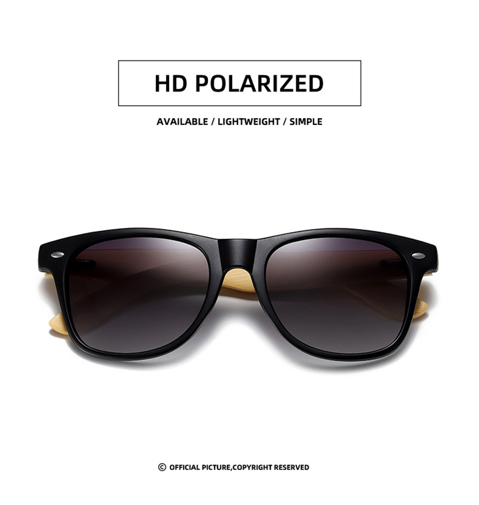 Mens Bamboo Sunglasses Round Blue Light Glasses
