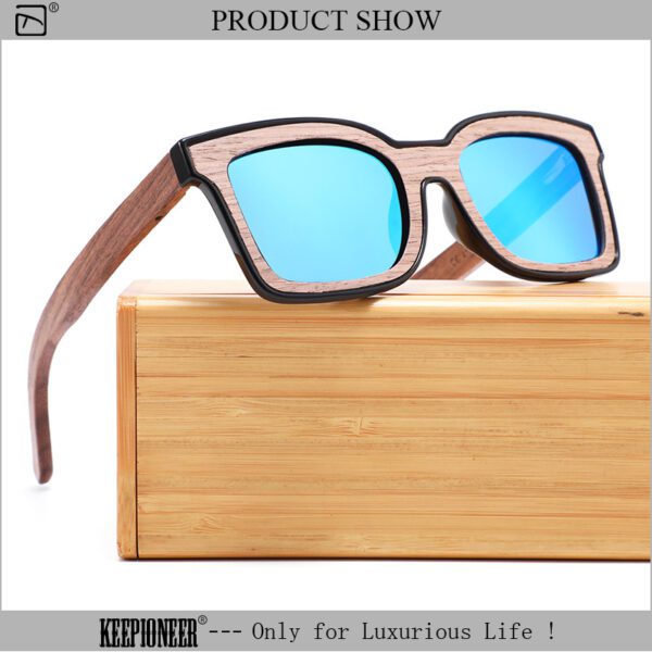 Round Wooden Sunglasses