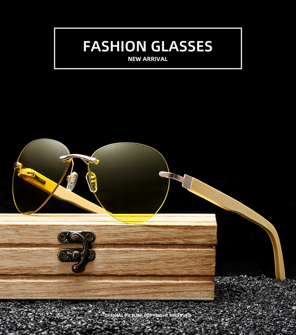 Semi Rimless Sunglasses