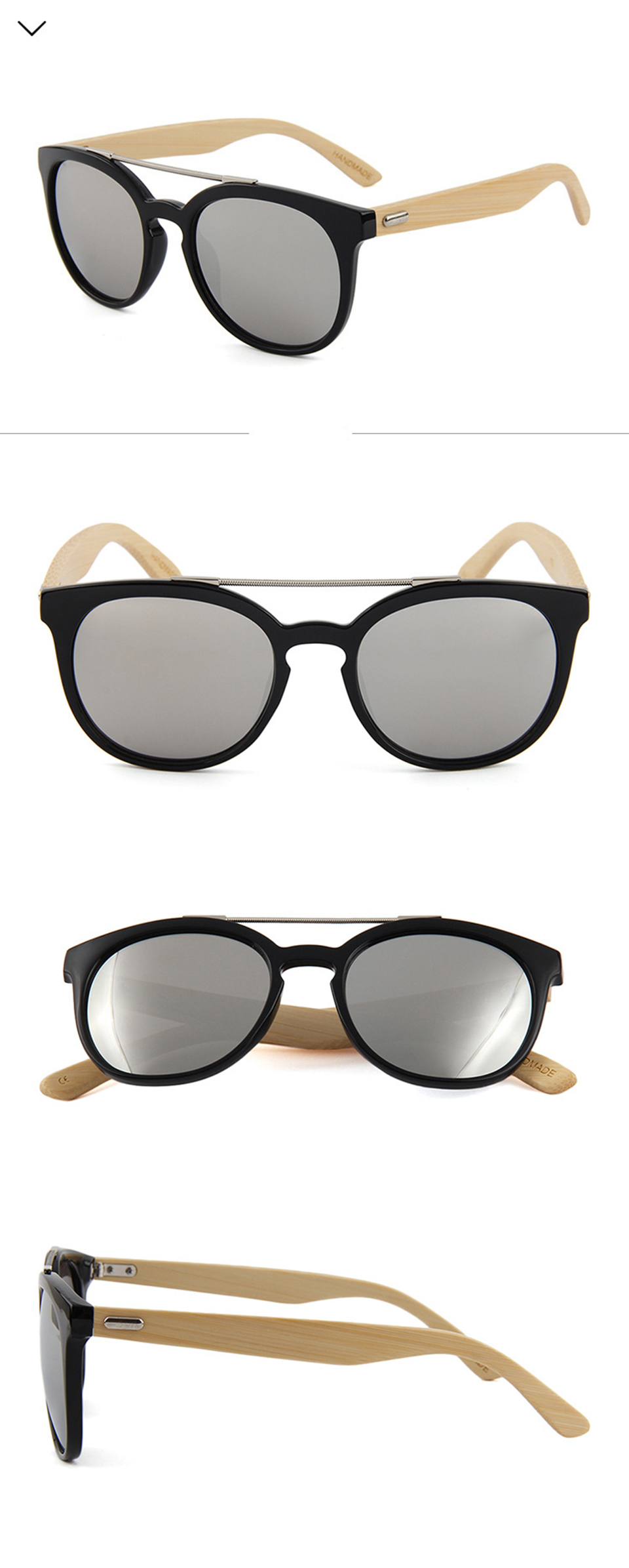 Sunglasses Mirror Rivet Women