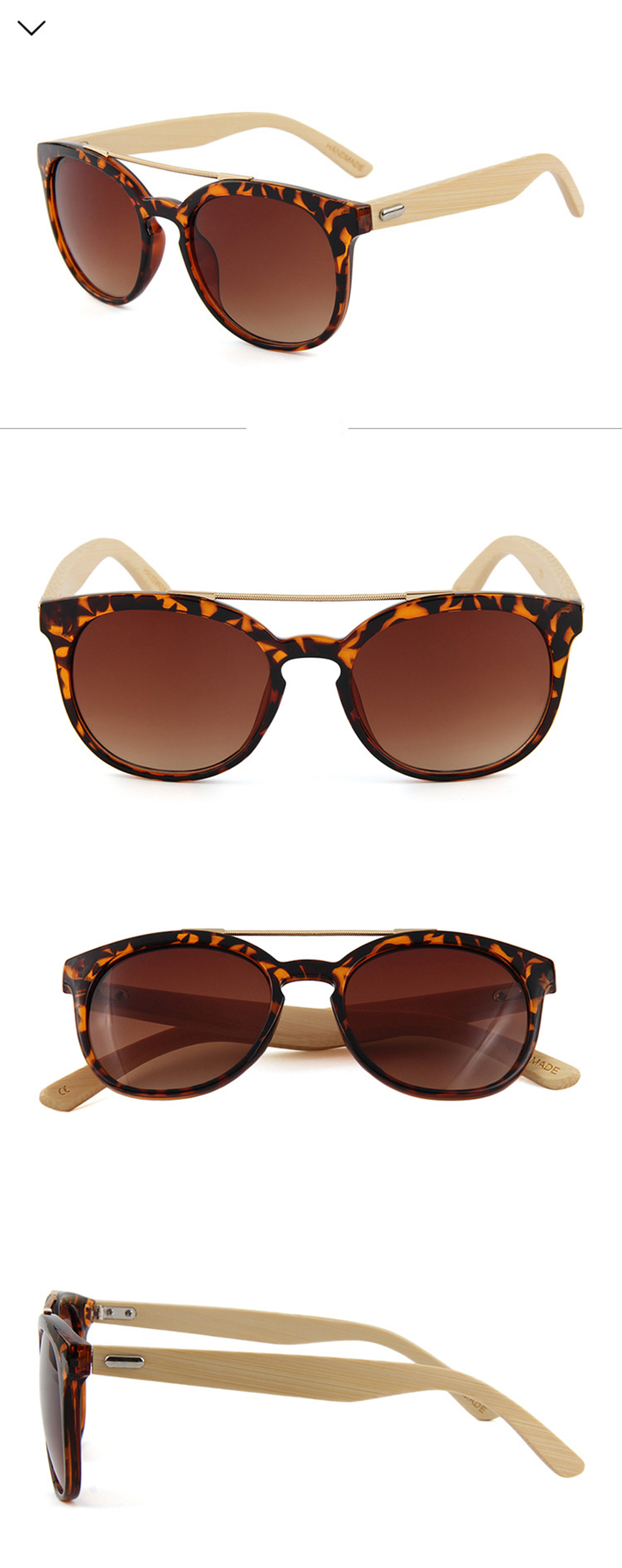 Vintage Bamboo Sunglasses