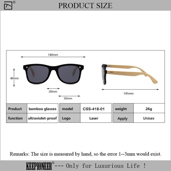 Women Sunglasses Bamboo