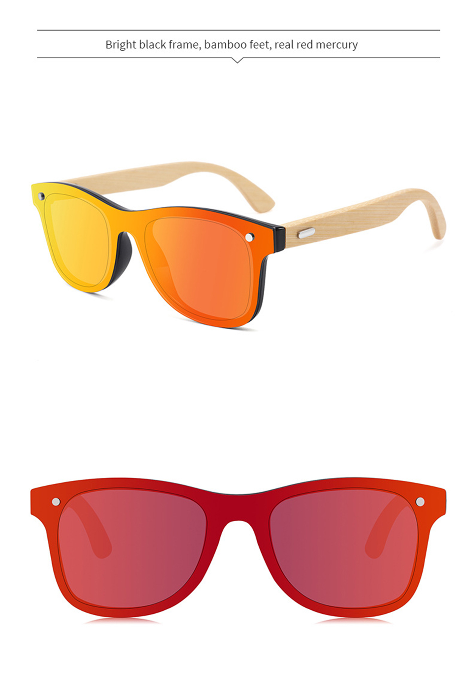 Wood Custom Sunglasses Logo