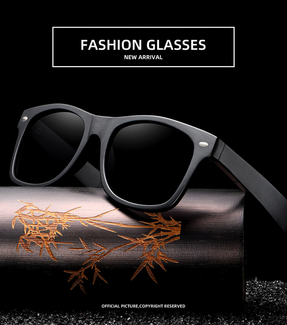 Wood Finish Sunglasses