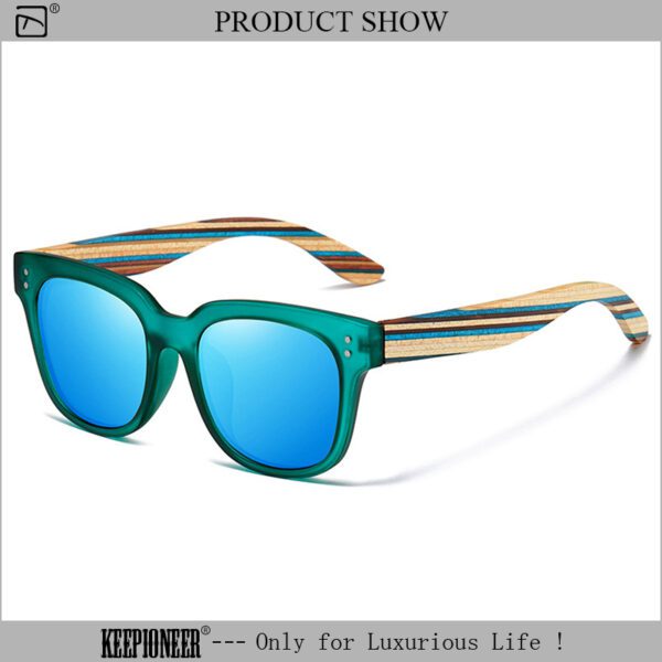 Wood Frame Sunglasses Mens