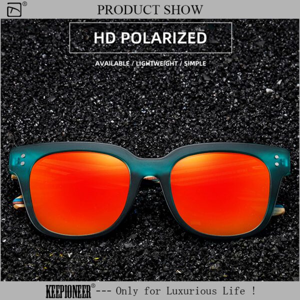 Wooden Polarised Sunglasses