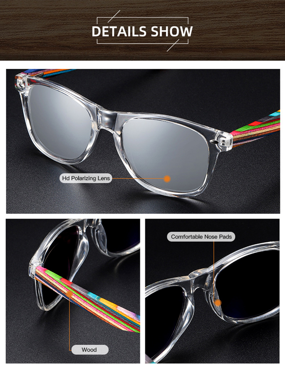 Wrap Around Polarized Sunglasses