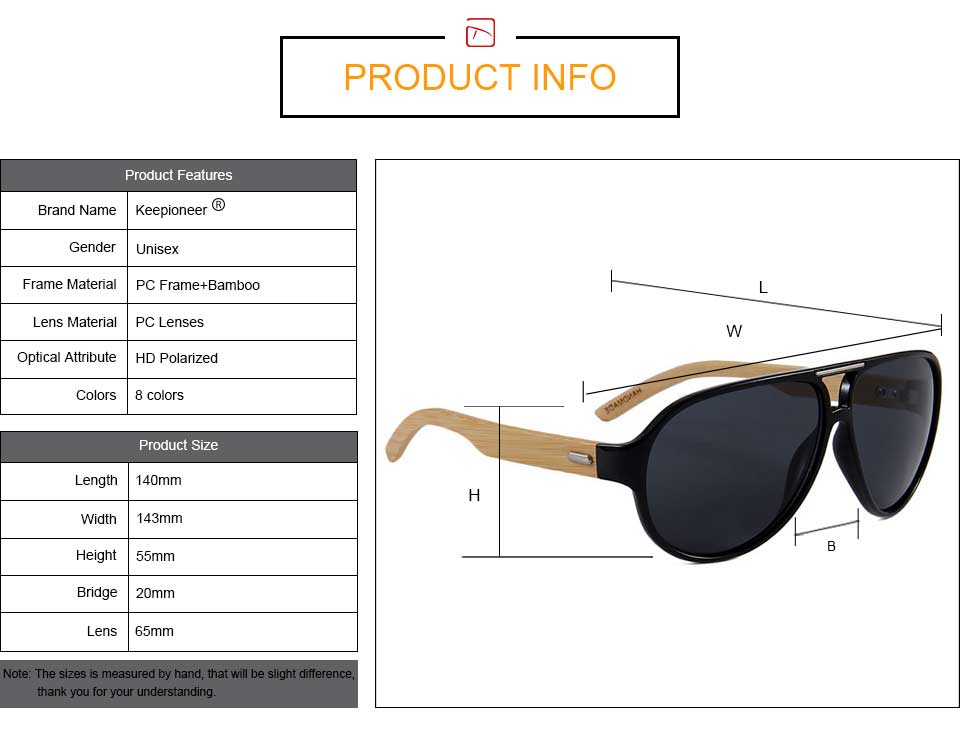 Bamboo Brand Sunglasses Yellow Aviators